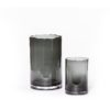 Glass Hurricane Organic Rim Smoke 15x24cm DCG41S