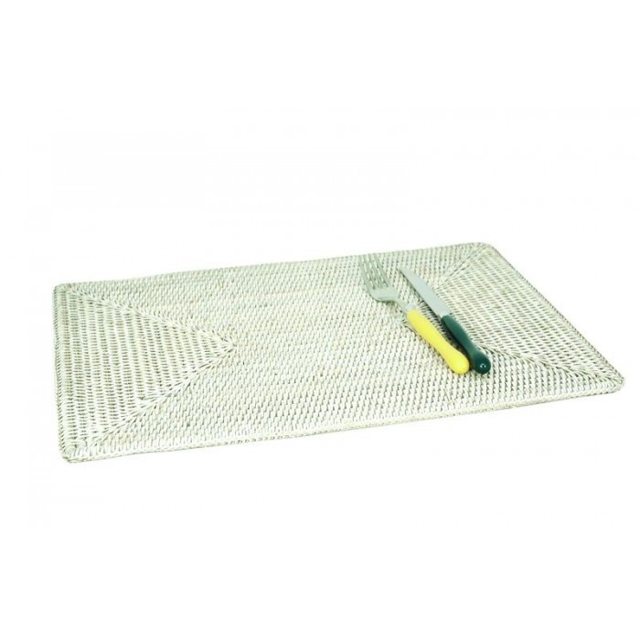 Rectangular Bordbrikke/Placemat White 46x31x1cm GB440