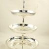 Dispenser 3 Rack Silver Plated h36cm 510-501
