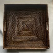 Breakfast Tray L Brown 50x50x8cm G737