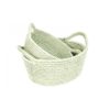 Oval Basket S White 23x19x9/12cm GB963