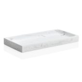 White Marble Effect Poly Tray 25,5x12x2cm ba19049