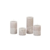 Cylinder Candle Linen 8,6x20cm C20963