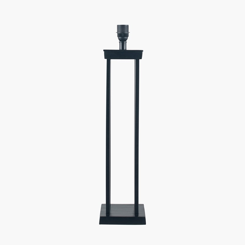 Matt Black Metal Four Post Table Lamp 30-697-bo