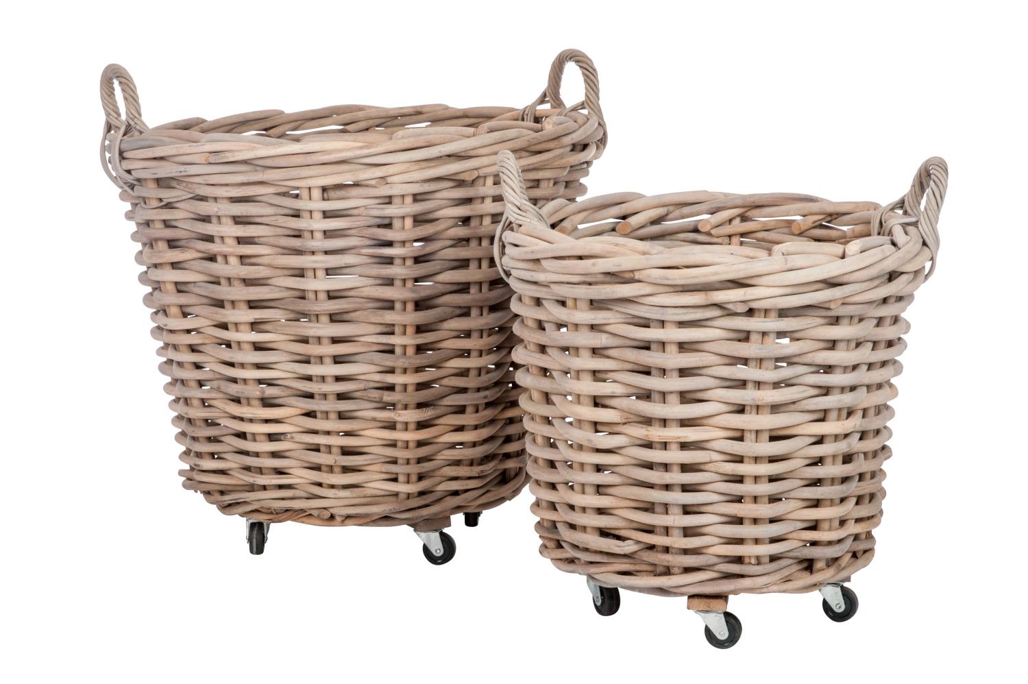 Basket L w handle rnd 55045