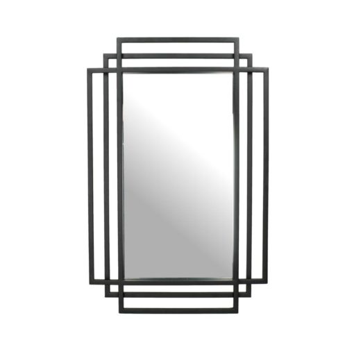 Mirror metal black 37x57x2cm xet-4527