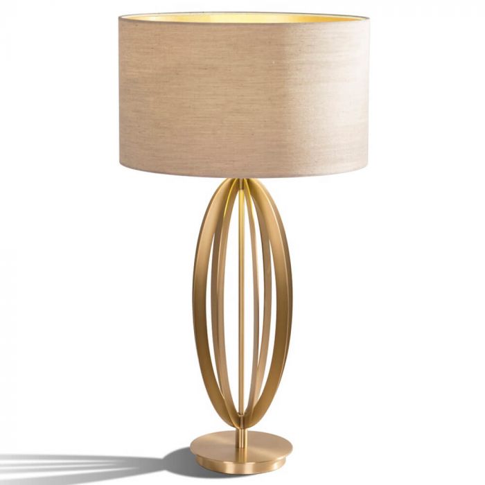 Olive Table Lamp Pale Gold Finish 50415g
