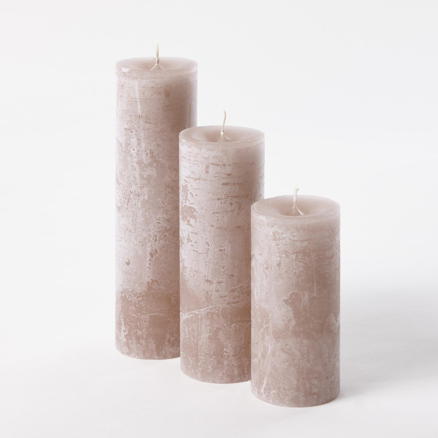 Cylinder Candle Mustard 8,6 x 20cm, C20928