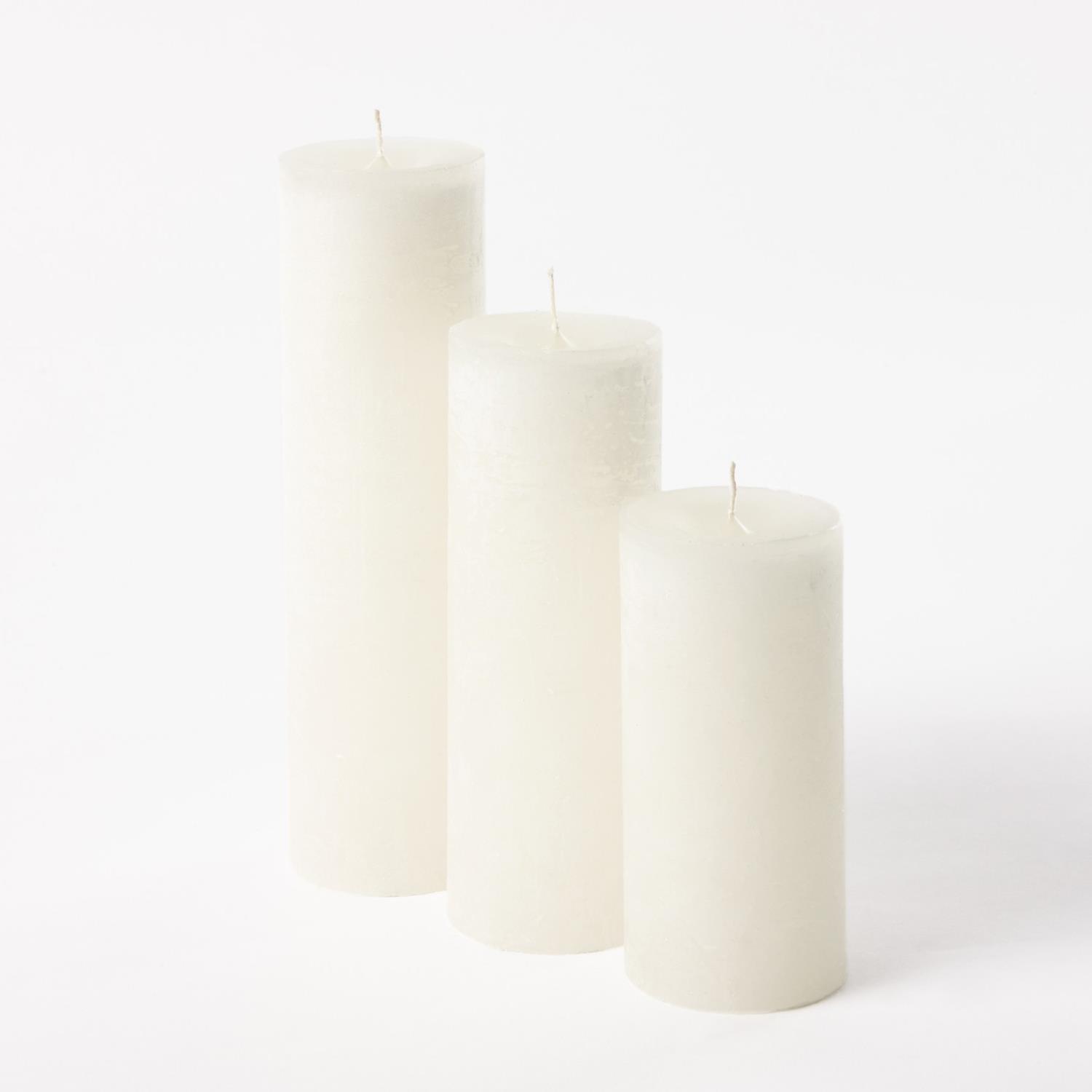 Cylinder Candle Ivory ø8,6x20cm C20909