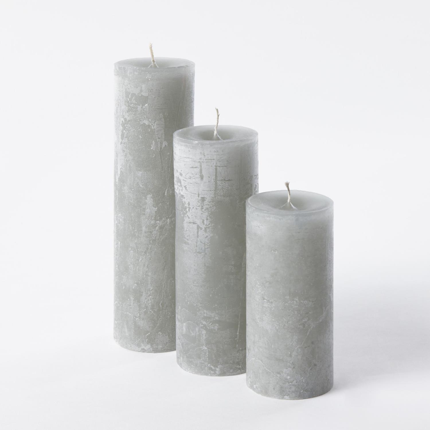 Cylinder Candle Cloudy 8,6x20cm, C20944