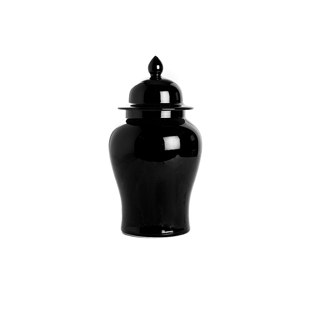 Flower Jar Black uni.414