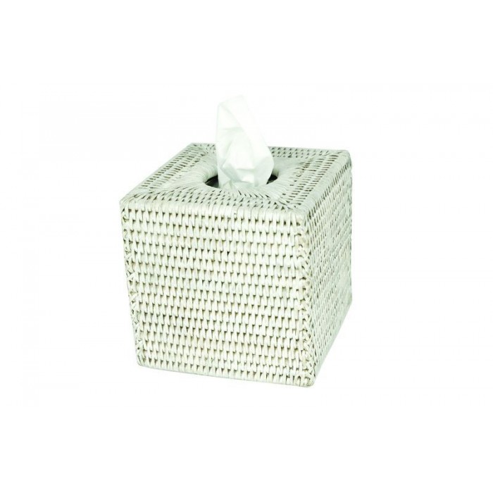 Square Tissue Box White GB701