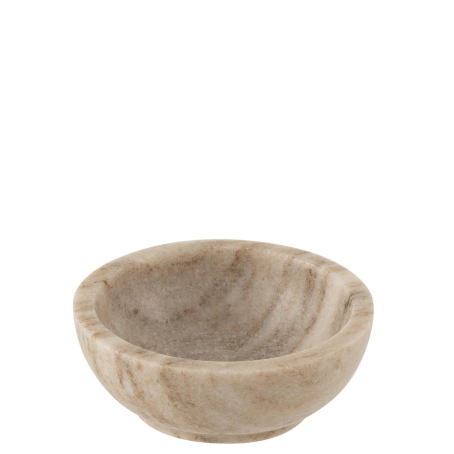 Bowl Round Marble Grey/Beige 10x10cm 17816