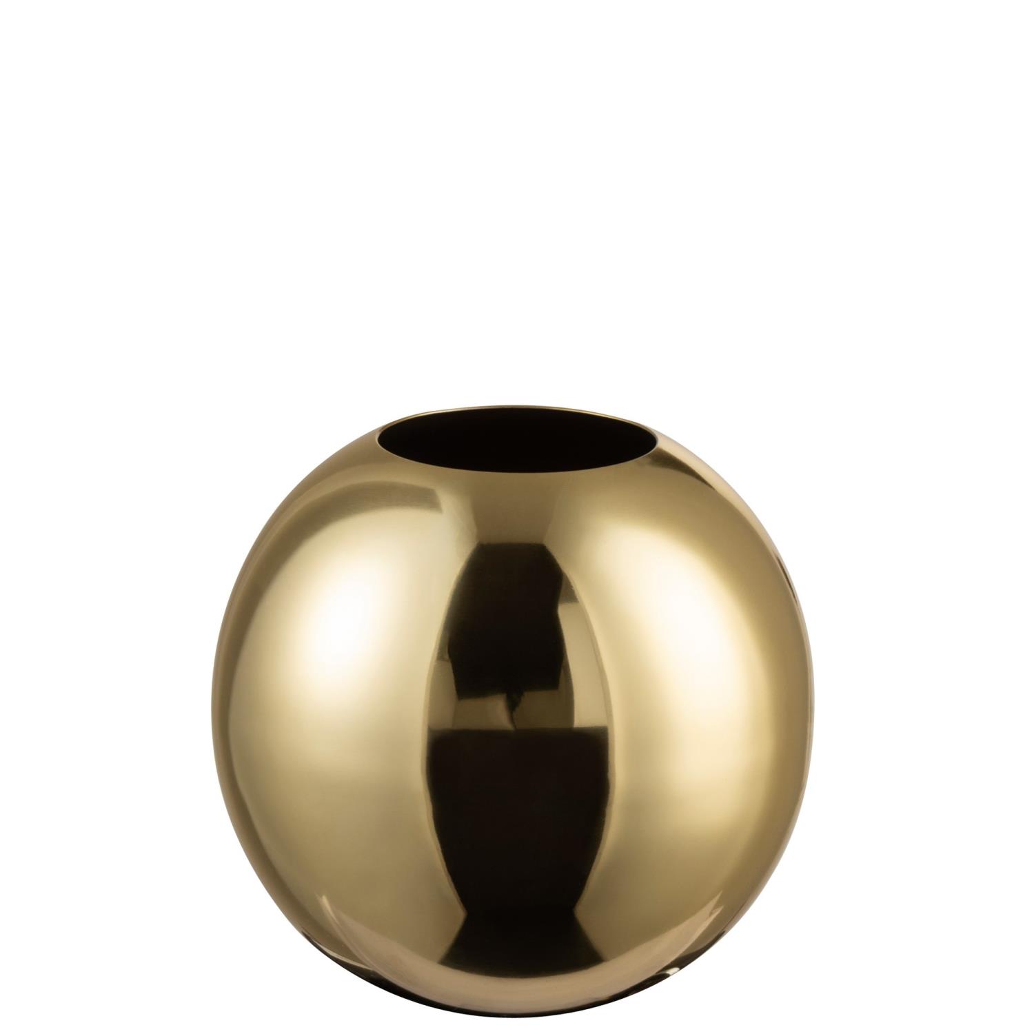 Vase Ball Shiny Gold 14x4x14cm 96535