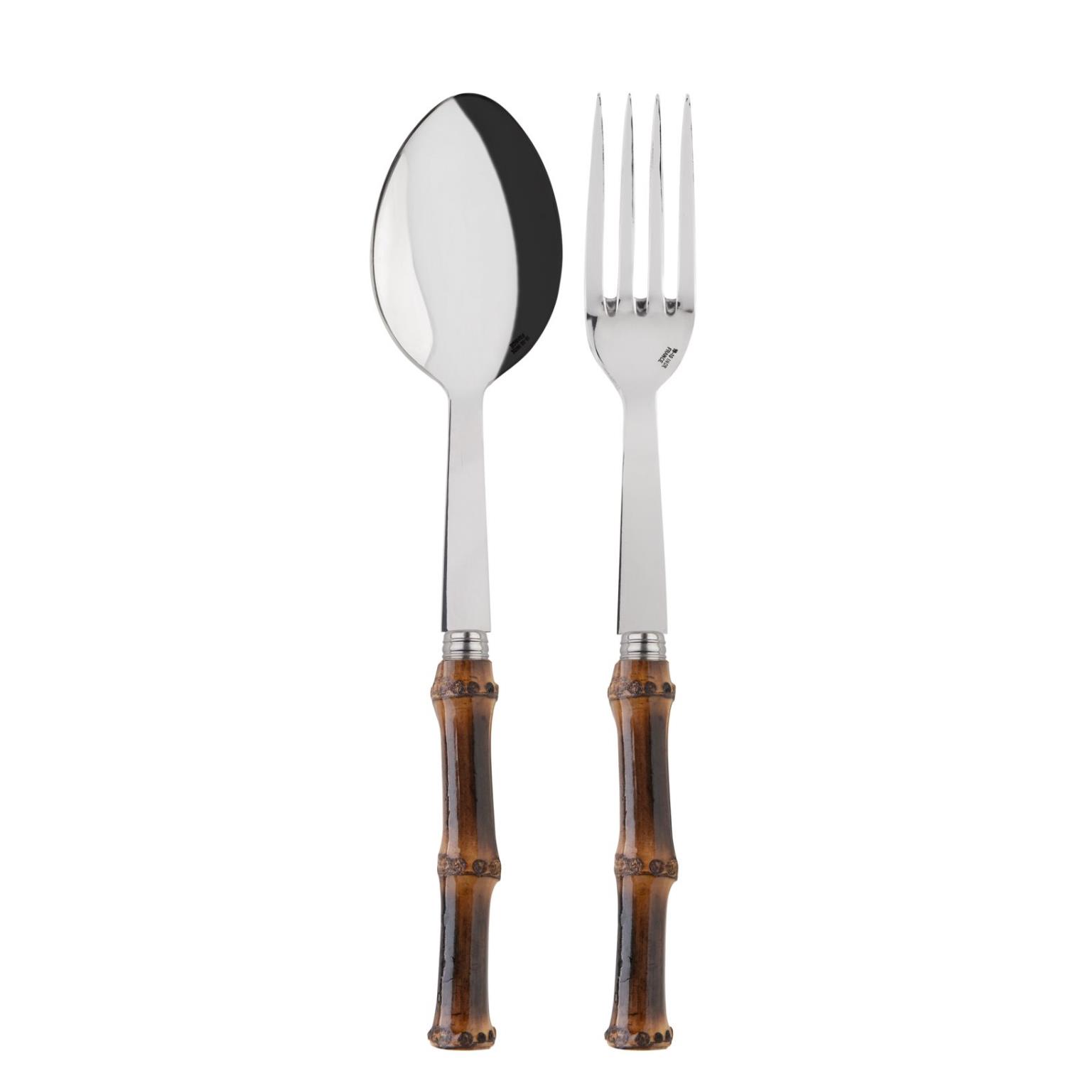 Sabre Paris Panda Fonce Salatbestikk Bambus Brun