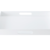 Lux Lacquer Tray W/handles White 40x40cm 070008