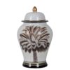 Jar Palmtree White/Brown 45h 155-299