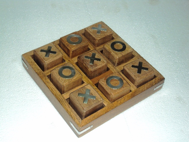 Wooden Tici Tac Toe Game. 410-067