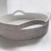 Round Tray M White 35X8cm GB116