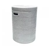 Dobby Basket Large Wh Wash 38xh52cm GB10481