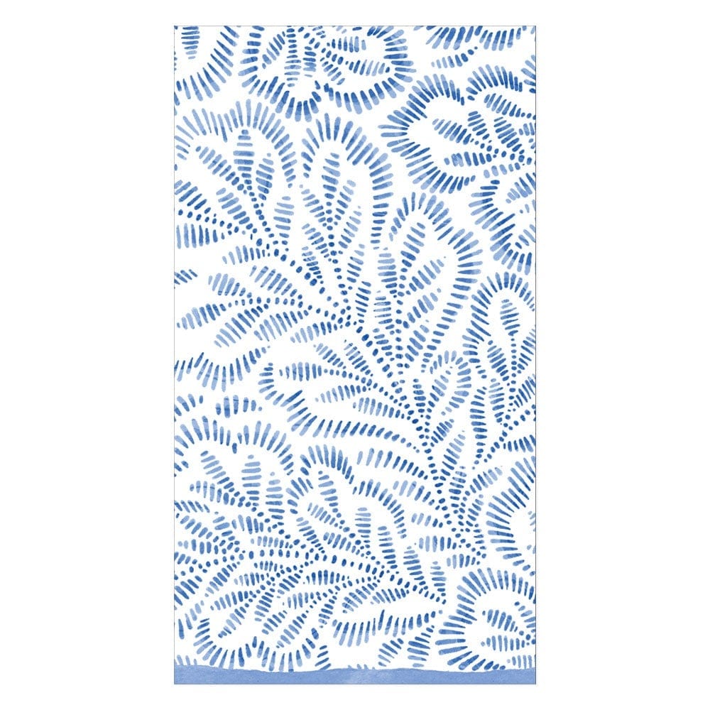 Napkin Blue Block Print 16980g