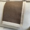 Alpaca Throw Brown Melert Linen Border Br 130x180cm 0720