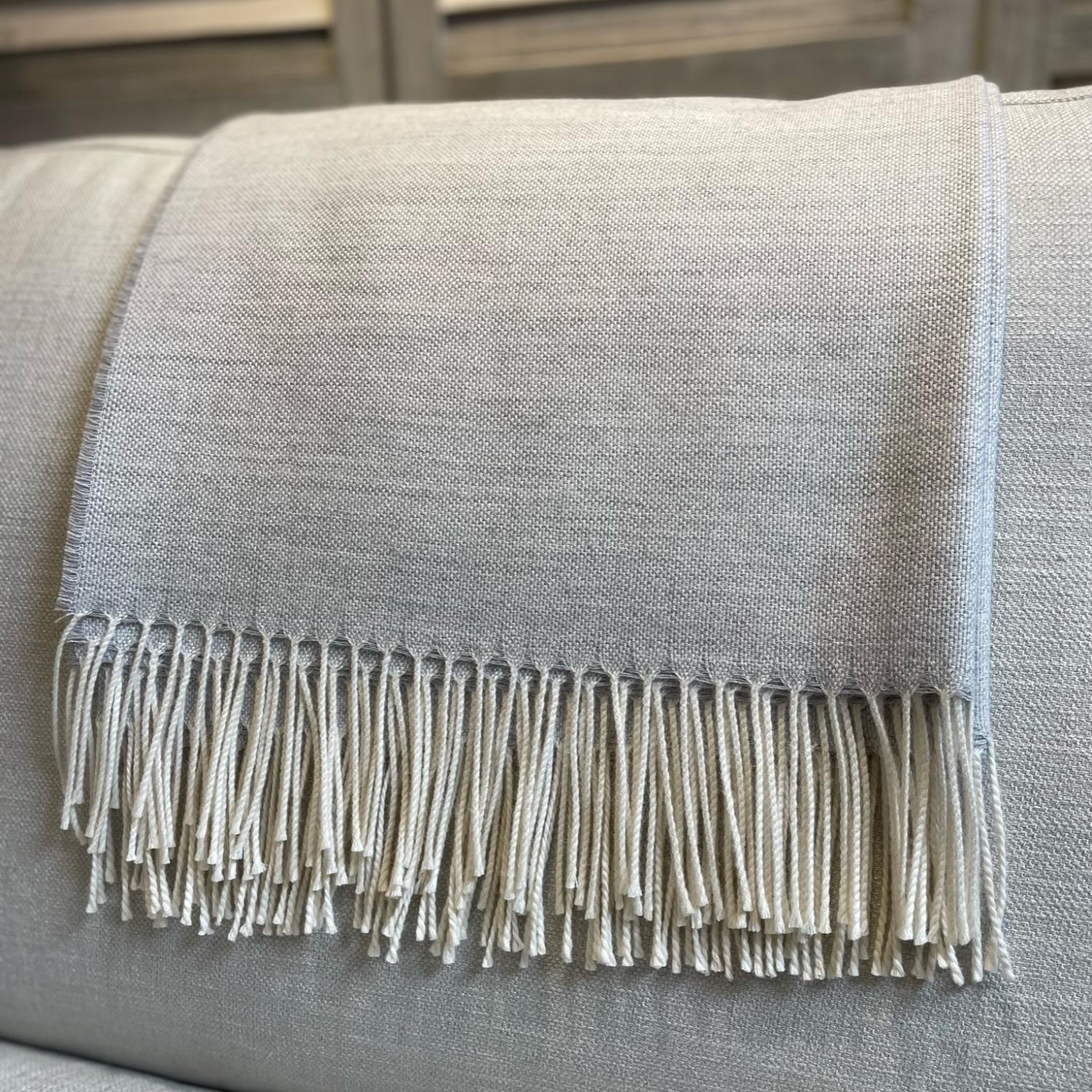 Alpaca Premium Throw Light Turquoise 4404 130x200cm