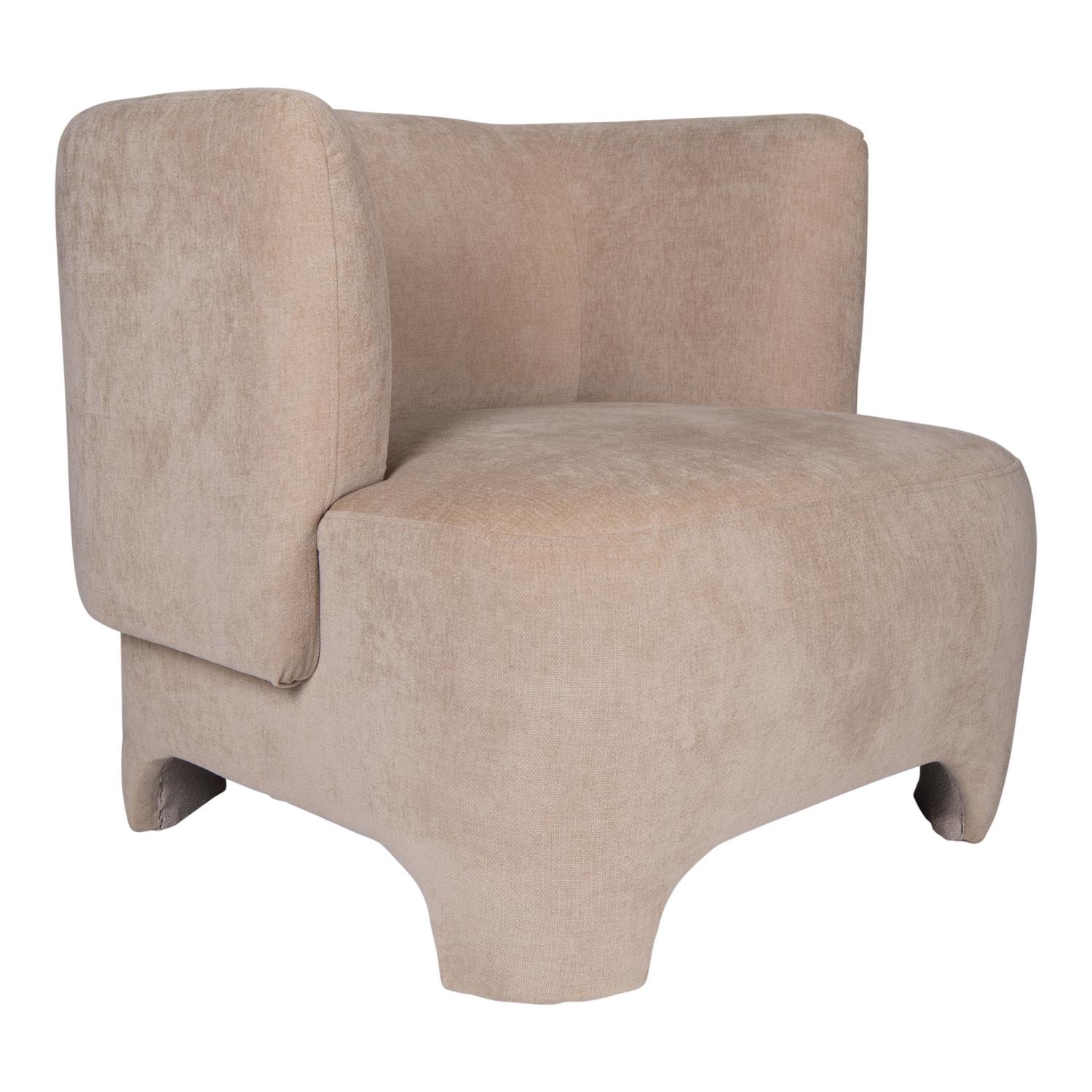 Damien Sand Linen Velvet Chair 703913