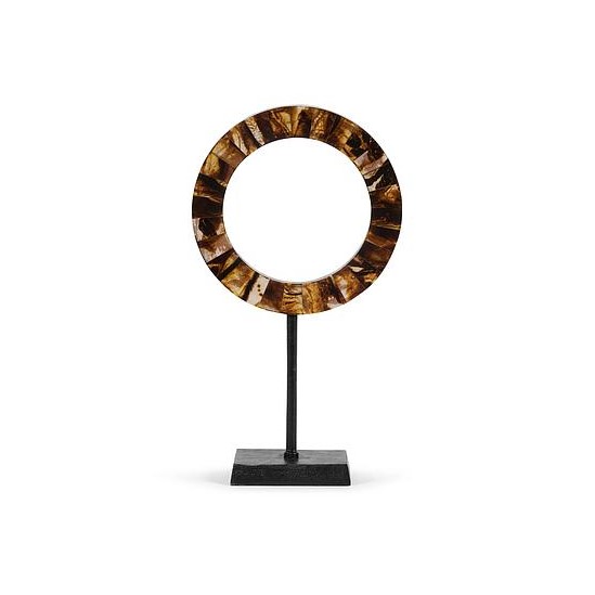 Circle Sculpture On Stand 29xh50cm TH1216