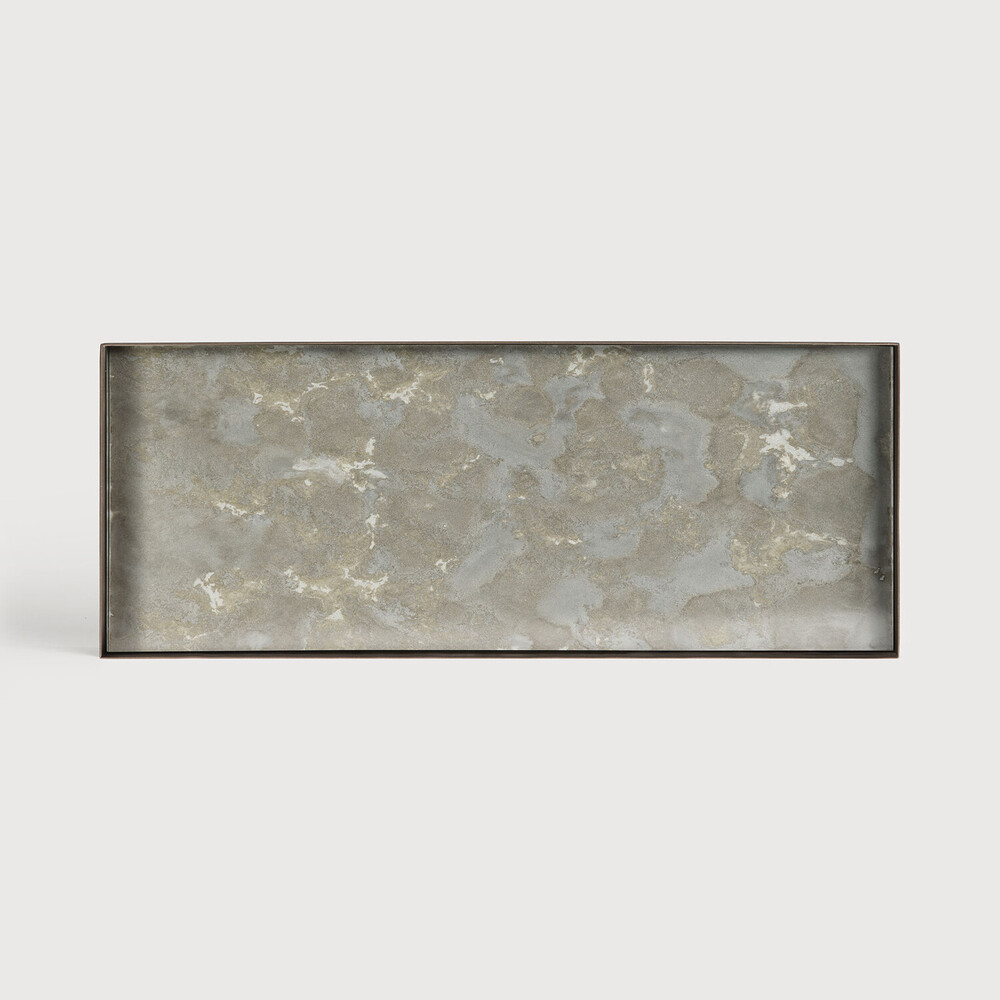 Fossil Organic Glass Valet Tray Rect. 46x18xh3cm 20385