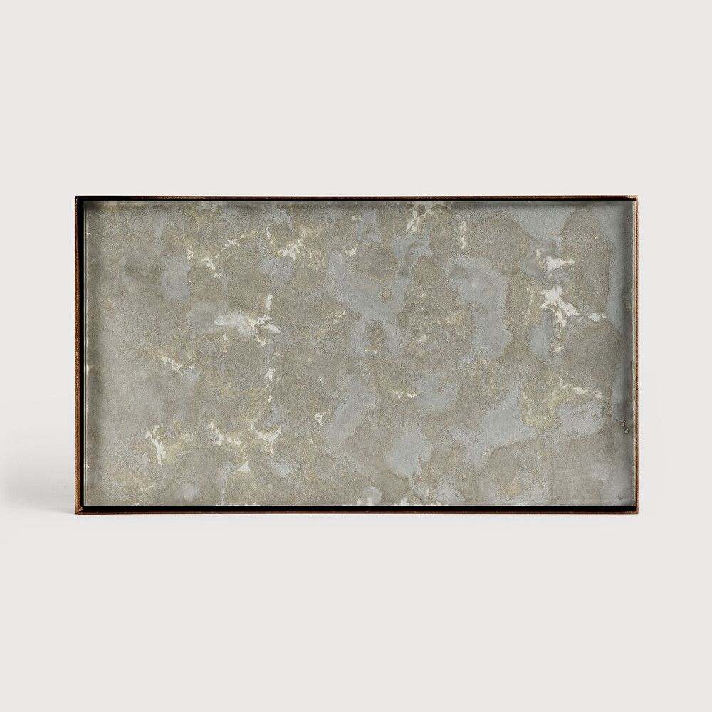 Fossil Organic Glass Valet Tray Rectangular 31x17xh3cm 20384