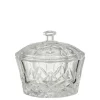 Jar Mali Cut Glass Clear 11x10,5cm 23550