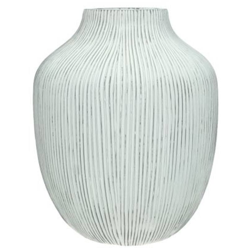Vase White 16x16x18cm wer-4062