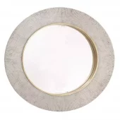Mirror Edvin Champagne Silver/Brass Finish 7104