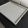 Giobagnara Deco Tray Light Grey Bronze Handles Large 57x44cm