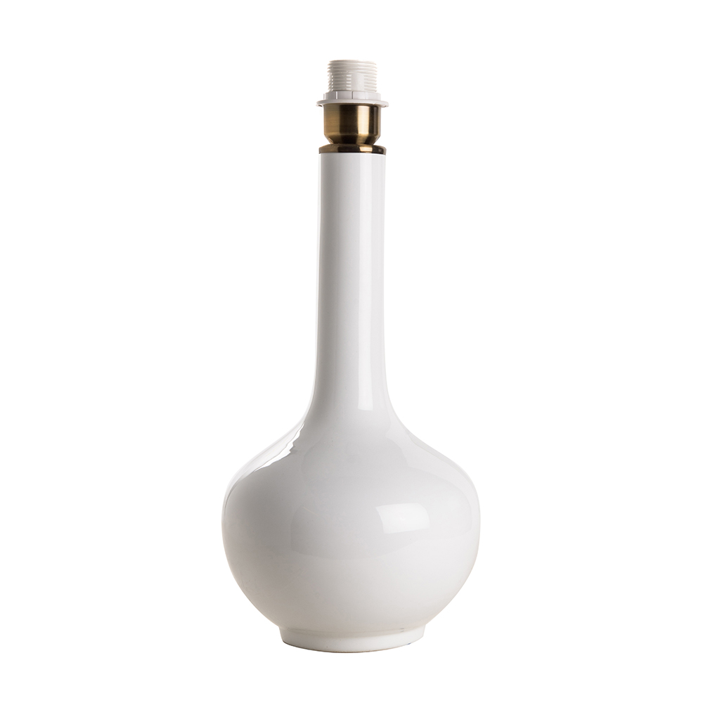 Lamp Base Long Vase White lam.0256