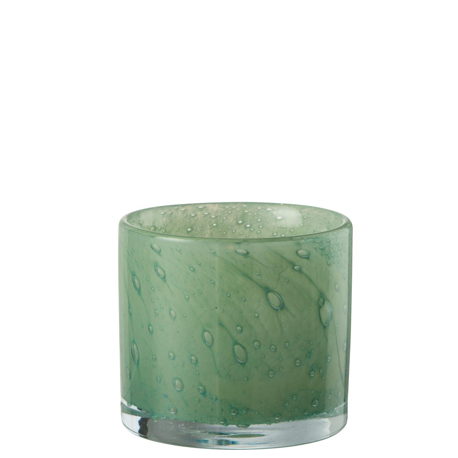 Tealight Jade Green S 8,5xh7,5cm 20664