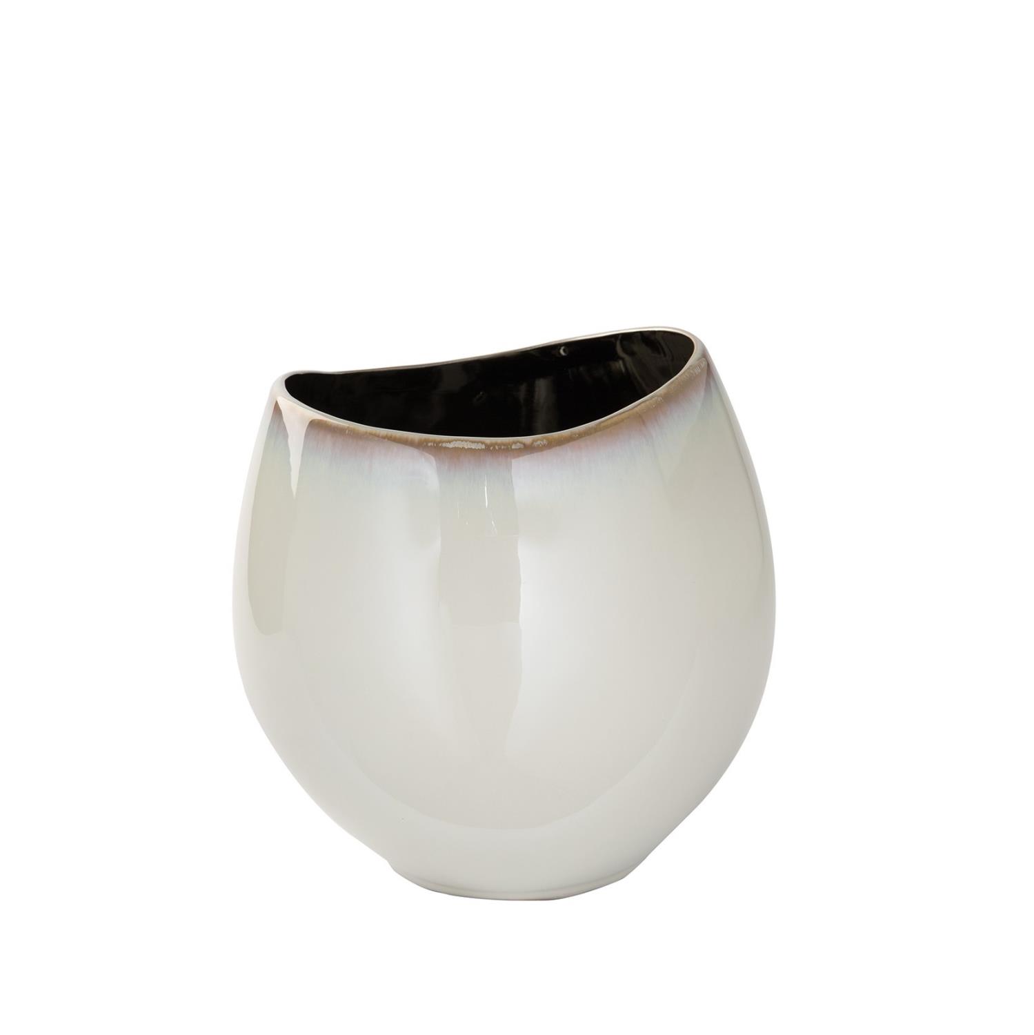 Vase Ceramic Glazing Off White Anthea 127139