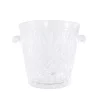 Glass Crystal Clear Round Ice Bucket 682614