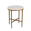 Side table Gold & Marble 45xh55cm 100-923