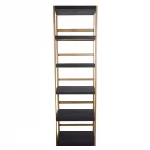 Display Rack Iron/Brass & Wood 60x40x200h 100-934