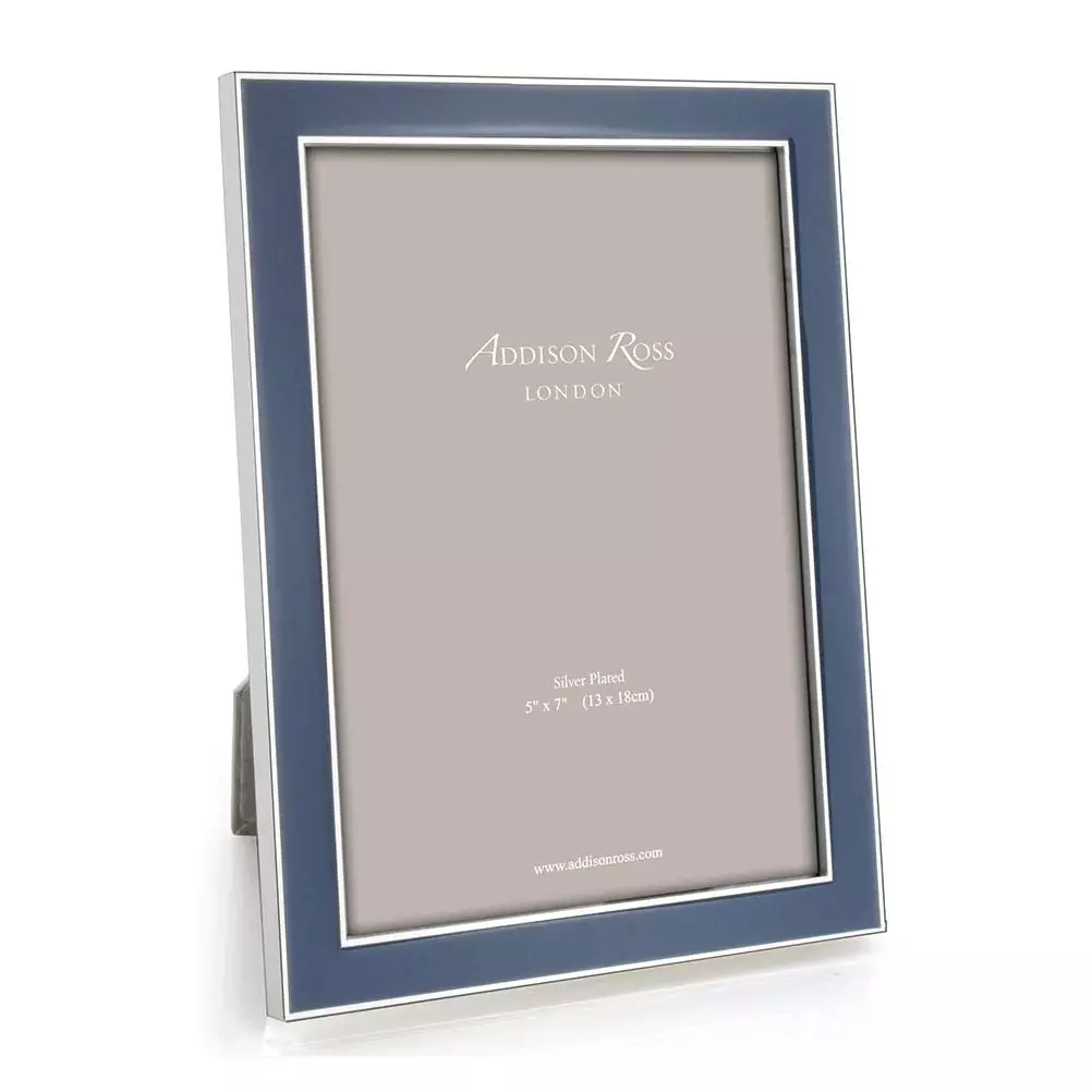 Addison Ross Frame Enamel Denim/Silver 20x25cm FR1050