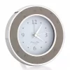 Addison Ross Alarm Clock Ostrich Shadow Silver R5512