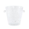 Glass Crystal Clear Round Ice Bucket 682614