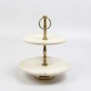 Plate Stand Gold/White Marble D18,5/D23x27h 690-631