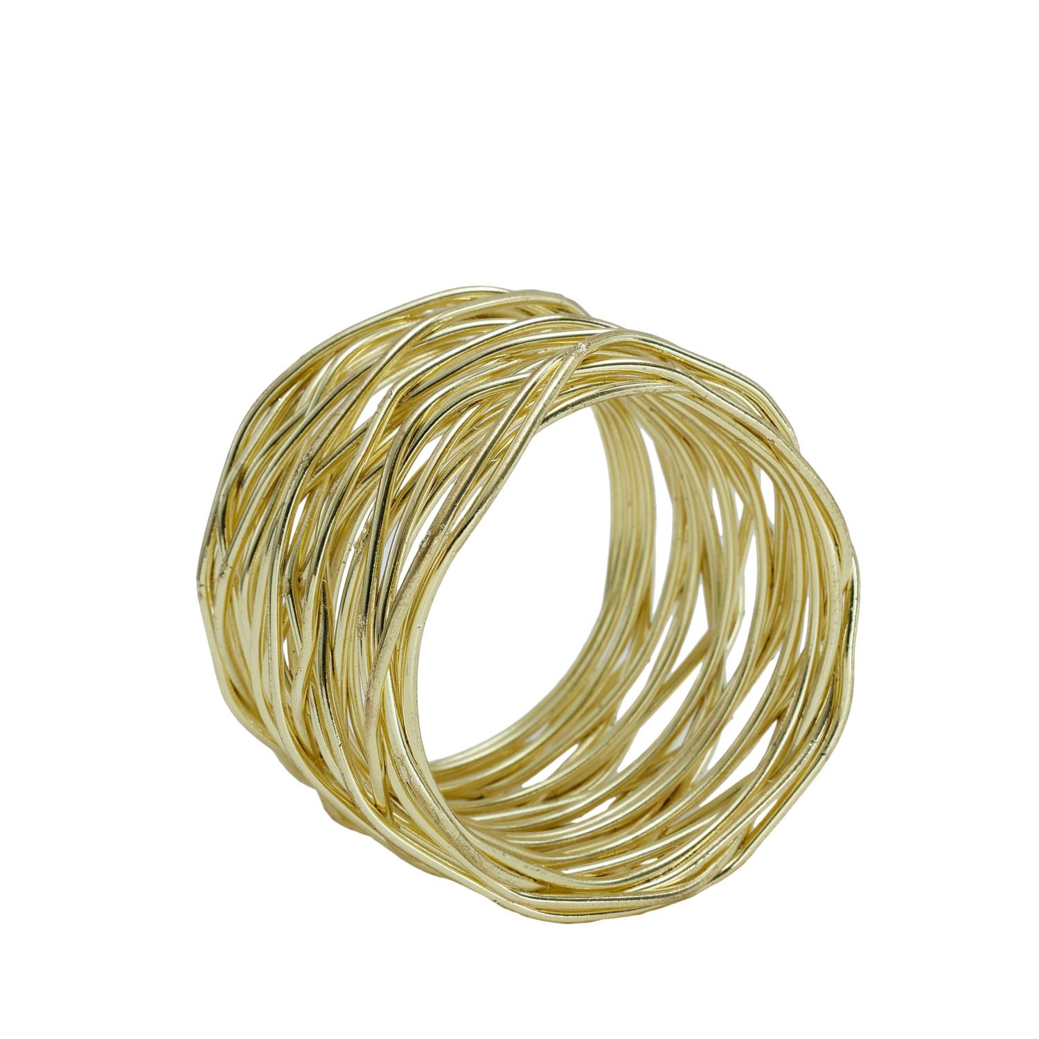 Xmas Pal Gold Iron Napkin Ring Wired 710740