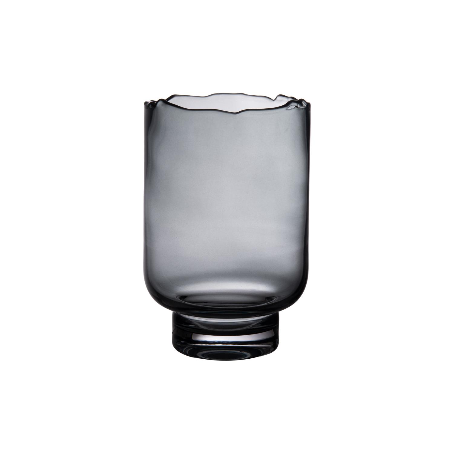 Hurricane Rozanna Glass Smoke 15,5xh23cm 69501-smk-10