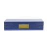 Box Blue Shagreen Gold 4x9 BX1321