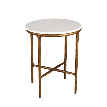Side table Gold & Marble 45xh55cm 100-923