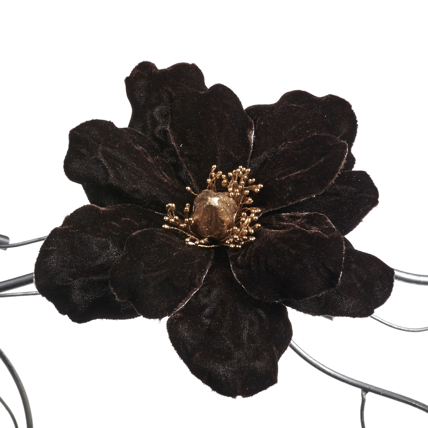 FF 99223 Magnolia On Clip Dark Brown